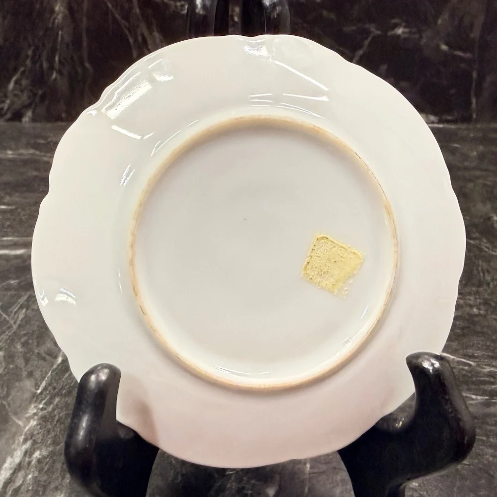 Decorative Floral Hand Painted Plate by Paula Means